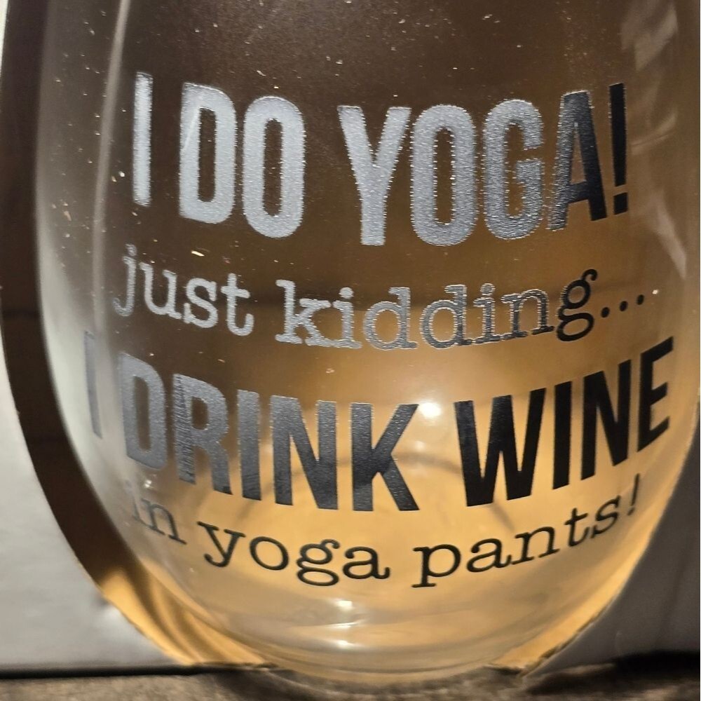 Stemless wine glass‎ NWT